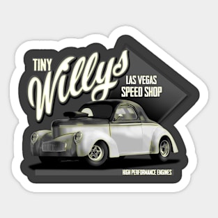 Hotrod Tiny Willy's Sticker